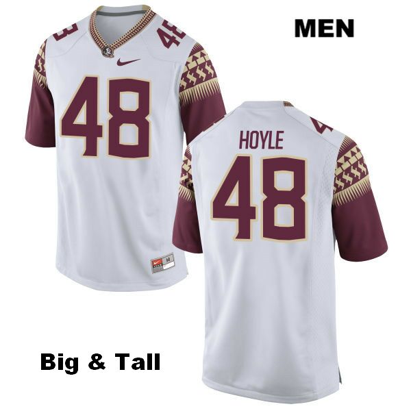 Men's NCAA Nike Florida State Seminoles #48 Ben Hoyle College Big & Tall White Stitched Authentic Football Jersey WKW6569GW